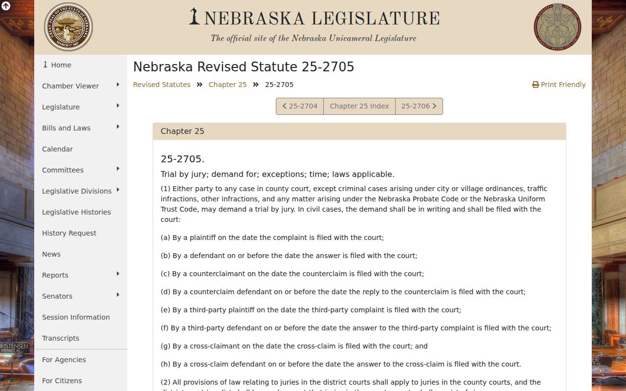 Alda court docket traffic infraction route under Nebraska county court law