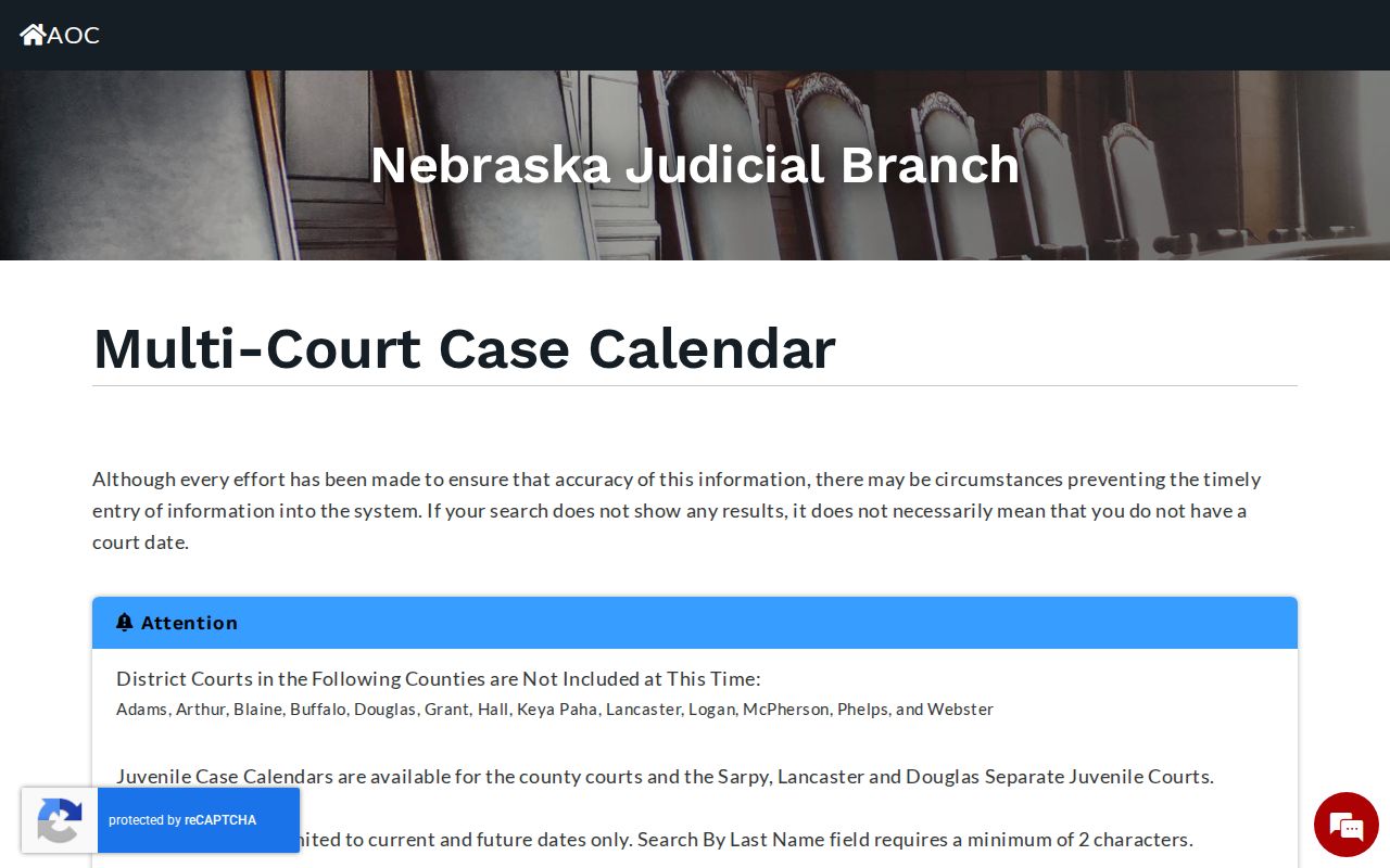 Hall County court dates Multi-Court Case Calendar search portal