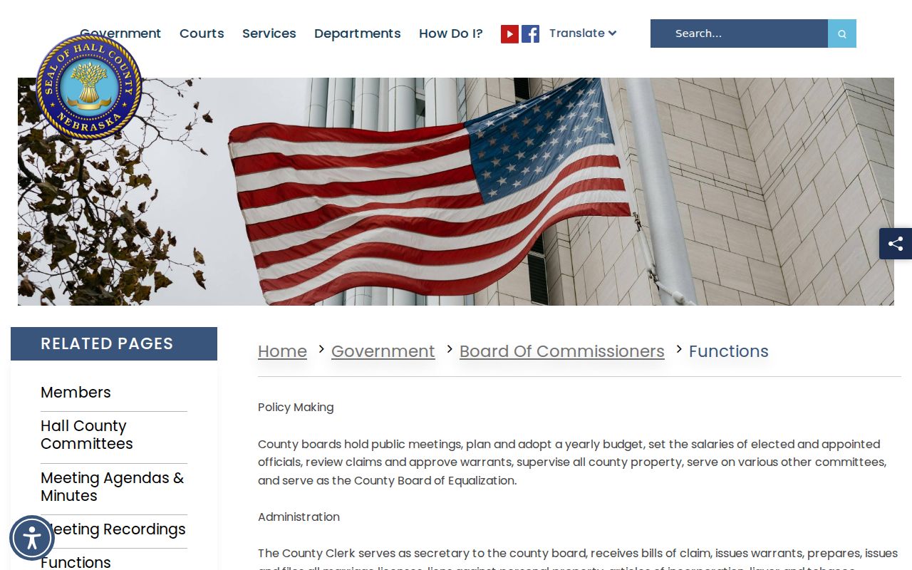 Wood River court docket route through Hall County and District Court functions